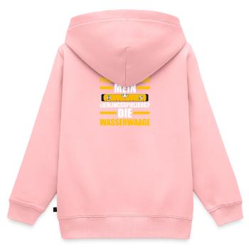 Fliesenlegen Ausbildung Lehrling Auzbi Fliesenlege - Kinder Premium Organic Zip Hoodie - Rosa - Hinten - AI Model Kid Female (0cm)