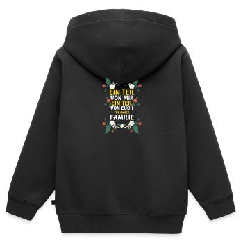 Daughters Daughter - Kids Premium Organic Zip-up Hoodie - black - Back - AI Model Kid Male (0cm)