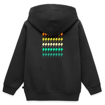 Hobby Horse Hobby Horsing - Kids Premium Organic Zip-up Hoodie - black - Back - AI Model Kid Male (0cm)