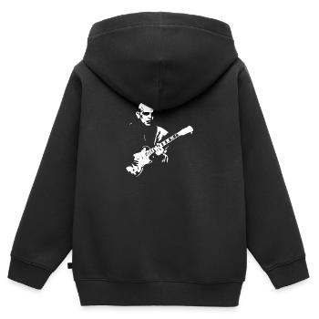 Nosferatu Felsen - Kinder Premium Organic Zip Hoodie - Schwarz - Hinten - AI Model Kid Male (0cm)
