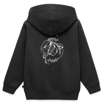 Bee Beekeeper Nature Conservation Honey Environment - Kids Premium Organic Zip-up Hoodie - black - Back - AI Model Kid Male (0cm)