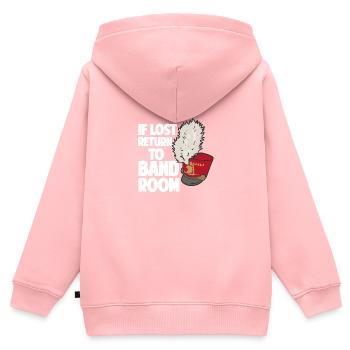 Bei Verlust zurück in den Bandraum Marching Band - Kinder Premium Organic Zip Hoodie - Rosa - Hinten - AI Model Kid Female (0cm)