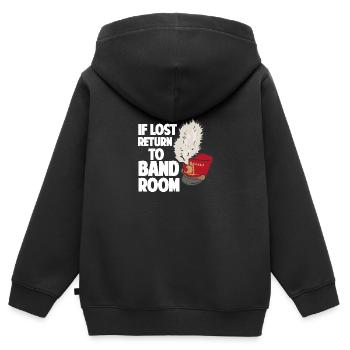 Bei Verlust zurück in den Bandraum Marching Band - Kinder Premium Organic Zip Hoodie - Schwarz - Hinten - AI Model Kid Male (0cm)