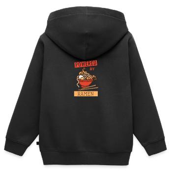 Ramen Nudelliebhaber Japanisches Essen - Kinder Premium Organic Zip Hoodie - Schwarz - Hinten - AI Model Kid Male (0cm)
