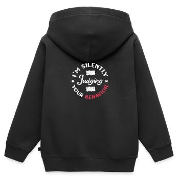 Behavioral Therapist Therapist - Kids Premium Organic Zip-up Hoodie - black - Back - AI Model Kid Male (0cm)