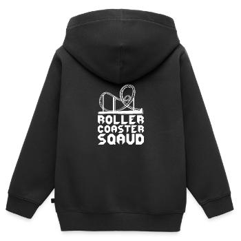 Roller Coaster Amusement Park Amusement Park - Kids Premium Organic Zip-up Hoodie - black - Back - AI Model Kid Male (0cm)