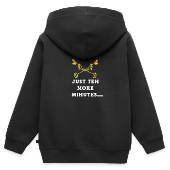Treasure Hunter Treasure Hunt Metal Detector - Kids Premium Organic Zip-up Hoodie - black - Back - AI Model Kid Male (0cm)