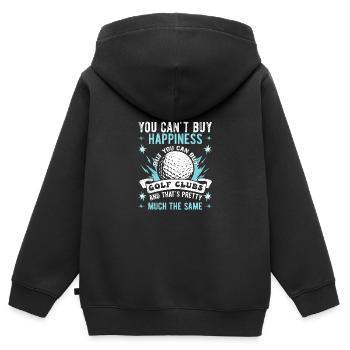 Golf Golfers Golfers - Kids Premium Organic Zip-up Hoodie - black - Back - AI Model Kid Male (0cm)