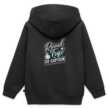 Road Trip - Kinder Premium Organic Zip Hoodie - Schwarz - Hinten - AI Model Kid Male (0cm)