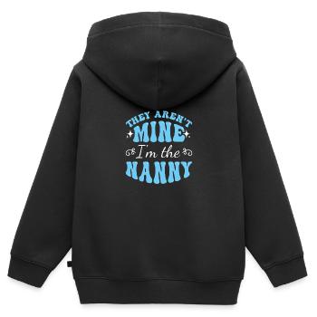 Nanny Babysitter Childminder - Kids Premium Organic Zip-up Hoodie - black - Back - AI Model Kid Male (0cm)