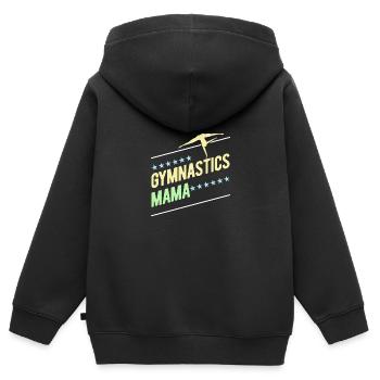 Gymnastik Turnen Turner - Kinder Premium Organic Zip Hoodie - Schwarz - Hinten - AI Model Kid Male (0cm)