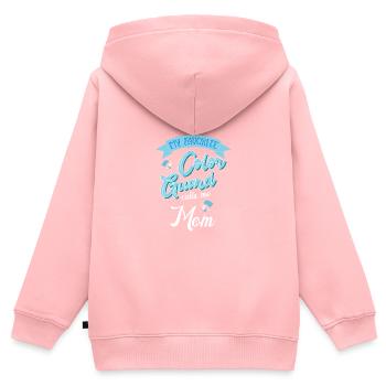 Color Guard - Kinder Premium Organic Zip Hoodie - Rosa - Hinten - AI Model Kid Female (0cm)