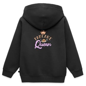 Pfannkuchen - Kinder Premium Organic Zip Hoodie - Schwarz - Hinten - AI Model Kid Male (0cm)
