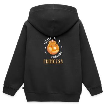 Pfannkuchen - Kinder Premium Organic Zip Hoodie - Schwarz - Hinten - AI Model Kid Male (0cm)