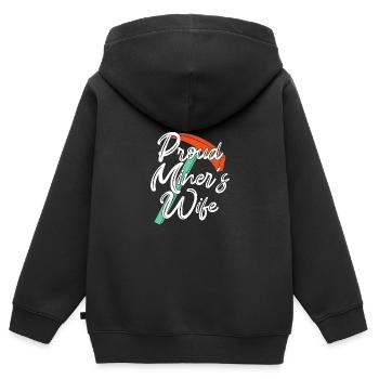 Mineurs de mines - Sweat Premium à capuche zippé enfant bio - noir - Dos - AI Model Kid Male (0cm)