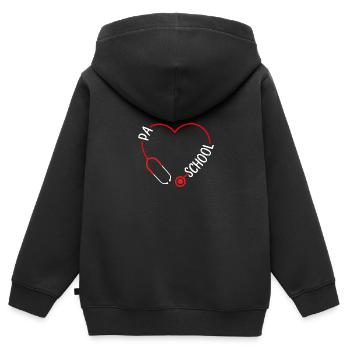 PA School Personal Physician Assistant School - Kinder Premium Organic Zip Hoodie - Schwarz - Hinten - AI Model Kid Male (0cm)