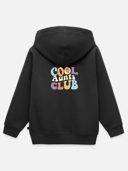 Cool Aunts Club Beste trotse tante ooit squad - Kinder Premium zip hoodie biologisch - zwart