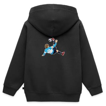 Argentinan National Soccer Team I Football - Kinder Premium Organic Zip Hoodie - Schwarz - Hinten - AI Model Kid Male (0cm)