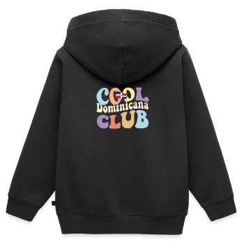 Cool Dominicana Club Dominican Republic Pride - Kinder Premium Organic Zip Hoodie - Schwarz - Hinten - AI Model Kid Male (0cm)