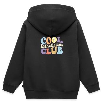 Cool Estheticians Club Licensed Skin Care - Kinder Premium Organic Zip Hoodie - Schwarz - Hinten - AI Model Kid Male (0cm)