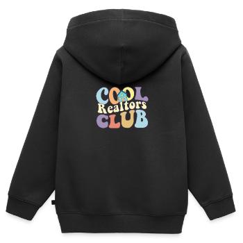 Cool Realtors Club Real Estate Life Home Broker - Kinder Premium Organic Zip Hoodie - Schwarz - Hinten - AI Model Kid Male (0cm)