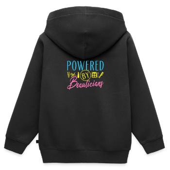 Skincare Esthetician Skin - Kinder Premium Organic Zip Hoodie - Schwarz - Hinten - AI Model Kid Male (0cm)