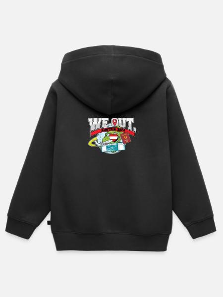 We Out Reis Naar Oostenrijk Reizen Matching Familie - Kinder Premium zip hoodie biologisch - zwart