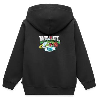 We Out Trip To Great Britain Travel Matching - Kinder Premium Organic Zip Hoodie - Schwarz - Hinten - AI Model Kid Male (0cm)