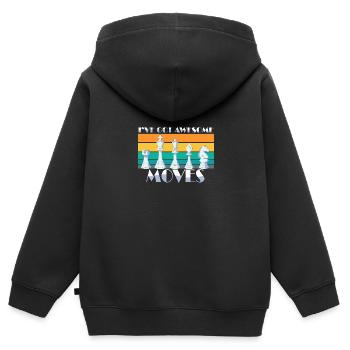 I've Got Some Awesome Moves Chess Player Gift - Kinder Premium Organic Zip Hoodie - Schwarz - Hinten - AI Model Kid Male (0cm)