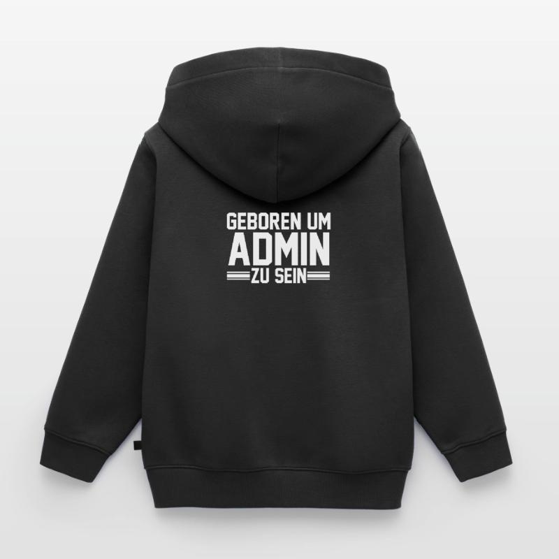 Administrator Informatiker Programmierer Admin Kinder Premium Organic Zip Hoodie