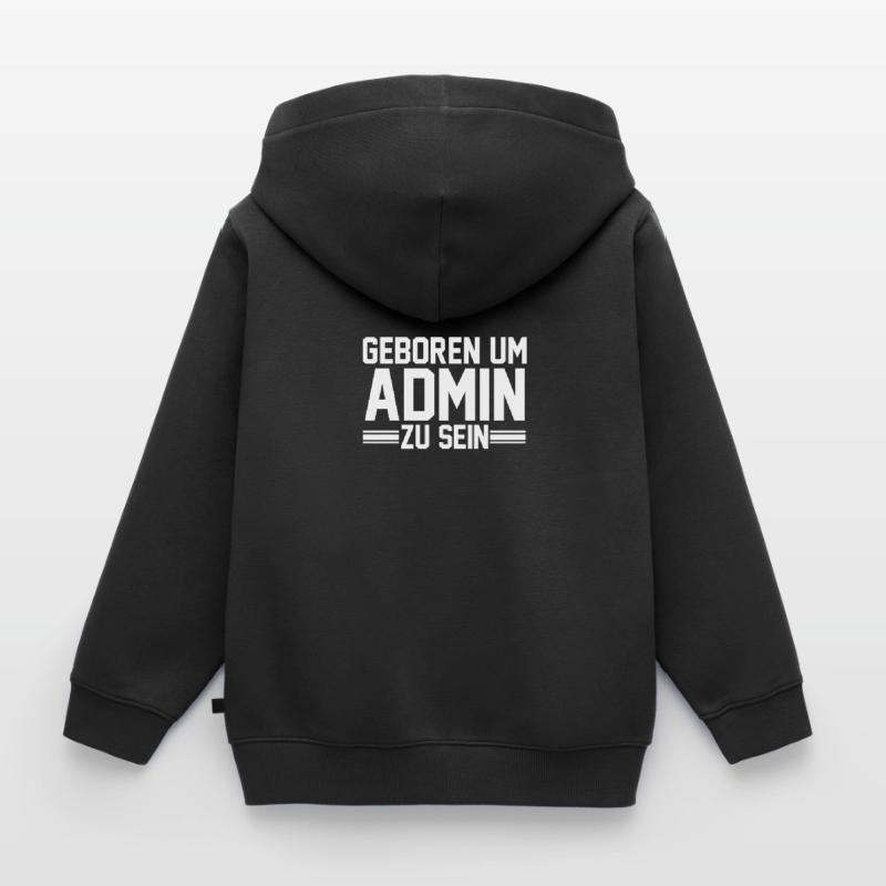 Administrator Informatiker Programmierer Admin Kinder Premium Organic Zip Hoodie
