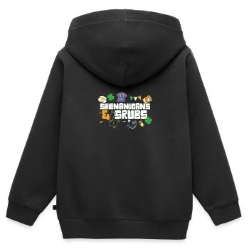 Shenanigans & Scrubs Infirmière urgente Médecin St. - Sweat Premium à capuche zippé enfant bio - noir - Dos - AI Model Kid Male (0cm)