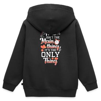 Sanduhr Lebenszeit Countdown - Kinder Premium Organic Zip Hoodie - Schwarz - Hinten - AI Model Kid Male (0cm)