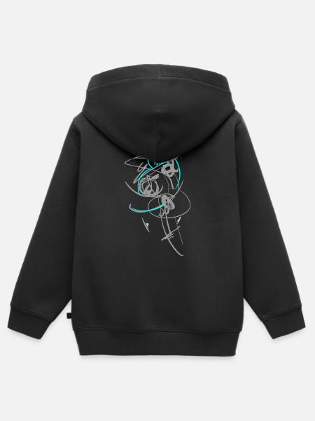 Wicca Abstrakt - Kinder Premium Organic Zip Hoodie - Schwarz