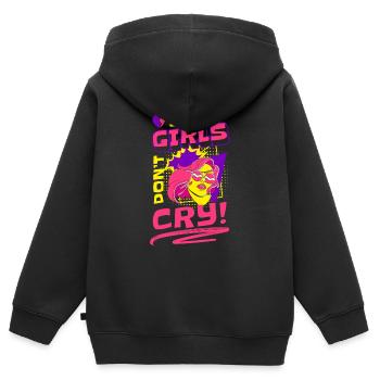 Comic Comics Speech Bubble Colorful - Kids Premium Organic Zip-up Hoodie - black - Back - AI Model Kid Male (0cm)