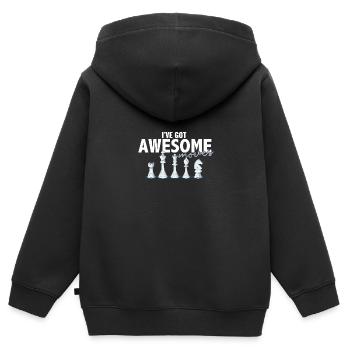 I've Got Some Awesome Moves Chess Player Gift - Kinder Premium Organic Zip Hoodie - Schwarz - Hinten - AI Model Kid Male (0cm)