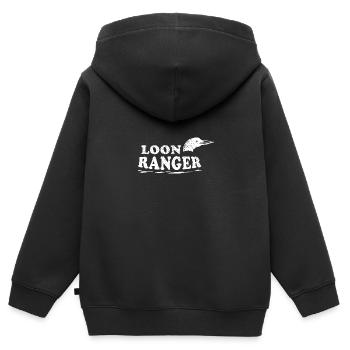 Seetaucher-Ranger - Kinder Premium Organic Zip Hoodie - Schwarz - Hinten - AI Model Kid Male (0cm)