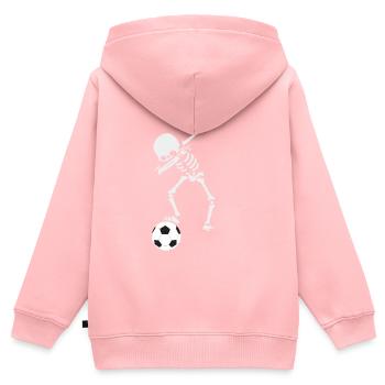 Soccer Team Fußball Torwart Kicken Jungs outfit - Kinder Premium Organic Zip Hoodie - Rosa - Hinten - AI Model Kid Female (0cm)