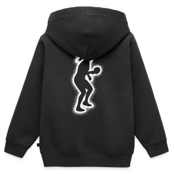 Tischtennis Spieler Damen Tischtennisspieler - Kinder Premium Organic Zip Hoodie - Schwarz - Hinten - AI Model Kid Male (0cm)