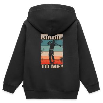 Golfe - Sweat Premium à capuche zippé enfant bio - noir - Dos - AI Model Kid Male (0cm)