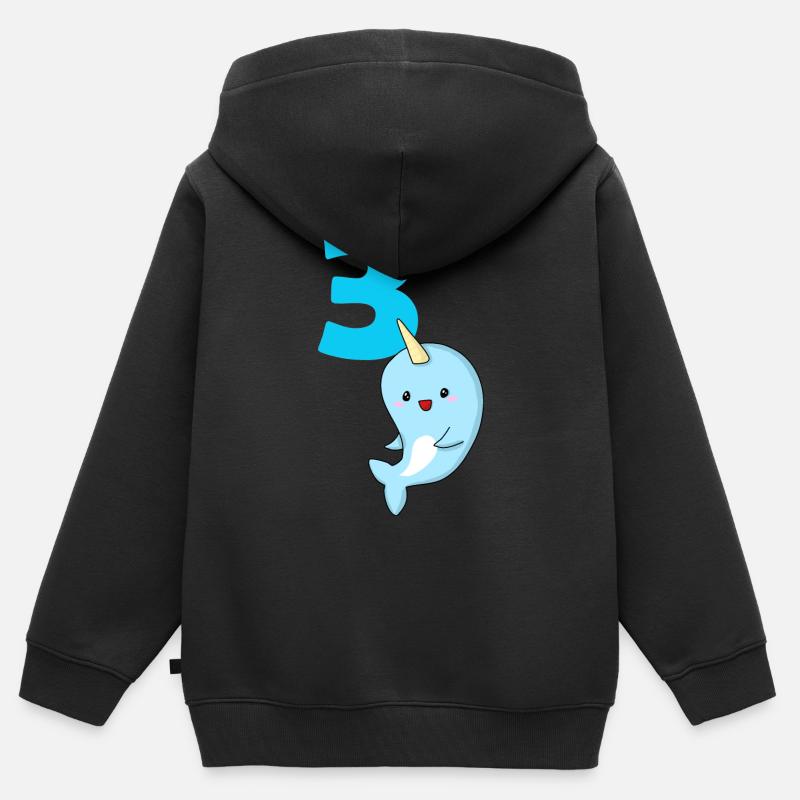 3 ans - Sweat Premium à capuche zippé enfant bio - noir