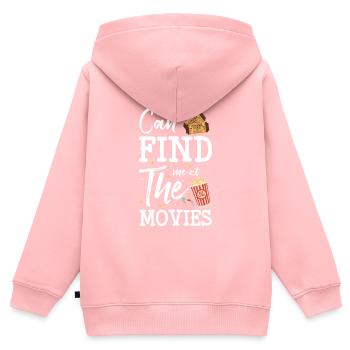 Kino Leinwand Filmfestival Hollywood - Kinder Premium Organic Zip Hoodie - Rosa - Hinten - AI Model Kid Female (0cm)