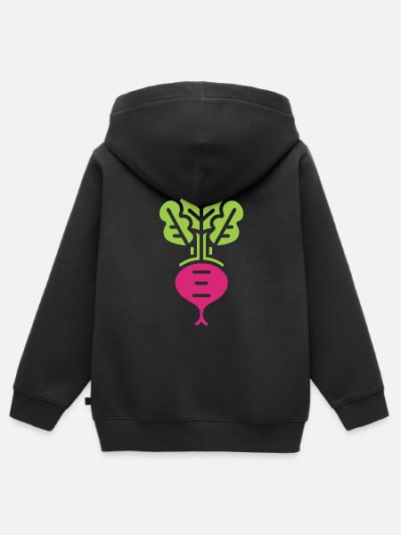 biet - Kinder Premium zip hoodie biologisch - zwart
