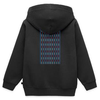 Schwimmbecken Wassersport Swimmingpool Pop-Art Fun - Kinder Premium Organic Zip Hoodie - Schwarz - Hinten - AI Model Kid Male (0cm)