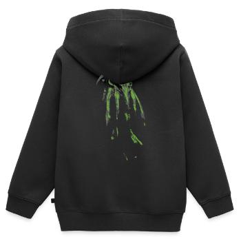Cthulhu - Stencil - Kinder Premium Organic Zip Hoodie - Schwarz - Hinten - AI Model Kid Male (0cm)