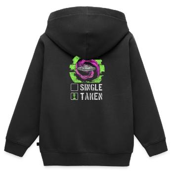 Alien Area 51 Außerirdischer - Kinder Premium Organic Zip Hoodie - Schwarz - Hinten - AI Model Kid Male (0cm)