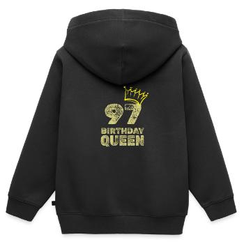 Birthday 97 - Kids Premium Organic Zip-up Hoodie - black - Back - AI Model Kid Male (0cm)