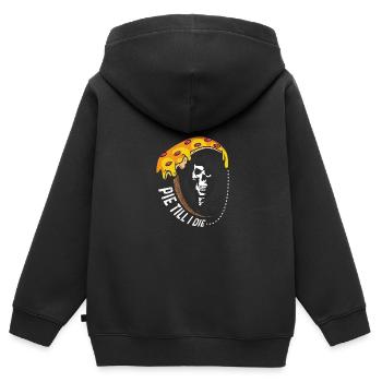 Kuchen bis ich sterbe Feinschmecker Gift - Kinder Premium Organic Zip Hoodie - Schwarz - Hinten - AI Model Kid Male (0cm)