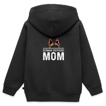 Deutsche Schäferhund Mutter Haustier Liebhaber Gif - Kinder Premium Organic Zip Hoodie - Schwarz - Hinten - AI Model Kid Male (0cm)