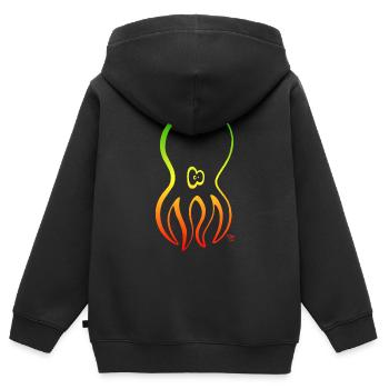 Rastapopoulpos - Sweat Premium à capuche zippé enfant bio - noir - Dos - AI Model Kid Male (0cm)